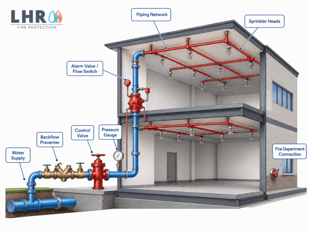 What Are the Main Parts of a Fire Sprinkler System?